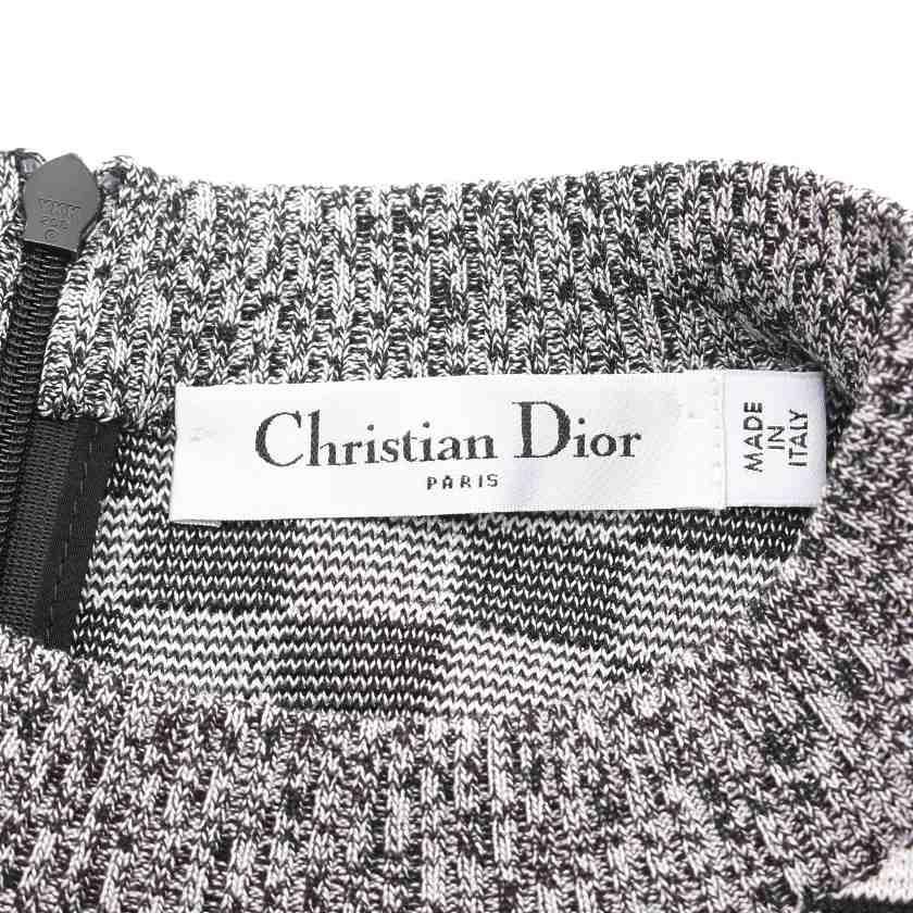 クリスチャンディオール Christian Dior ワンピース チェックフラッグ柄 シルク コットン 黒 白 18ss 8eam702 レディース 中古 Recloヤフーショップ 通販 Yahoo ショッピング