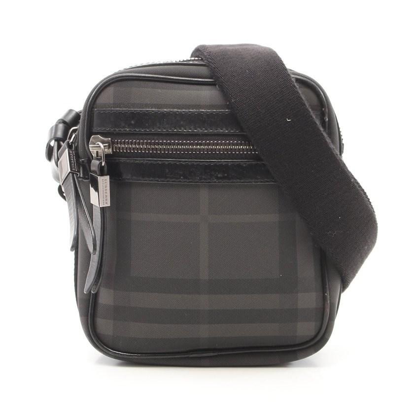 セール30 Off バーバリー Burberry ショルダーバッグ ノバチェック Pvc レザー グレー 黒 メンズ 中古 人気no 1 本体 Skylanceronline Com