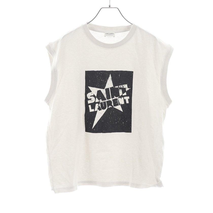 注目ブランド サンローランパリ Saint Laurent Paris タンクトップ ホワイト ブラック スターロゴプリント レディース 中古 Recloヤフーショップ 通販 Yahoo ショッピング スプリングフェア Etechnologies Shop