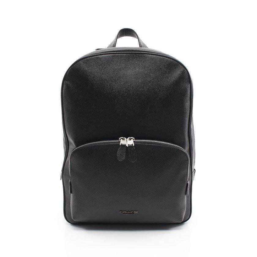 返品交換不可 バックパック リュック ケネディ Coach コーチ バックパック コーチ 正規品 送料無料 レザー 中古 メンズ 黒 バッグ