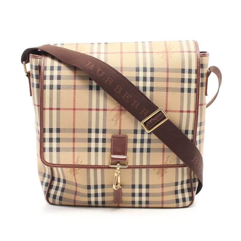 Burberry バーバリー ノバチェック PVC レザー ショルダーバッグ | www