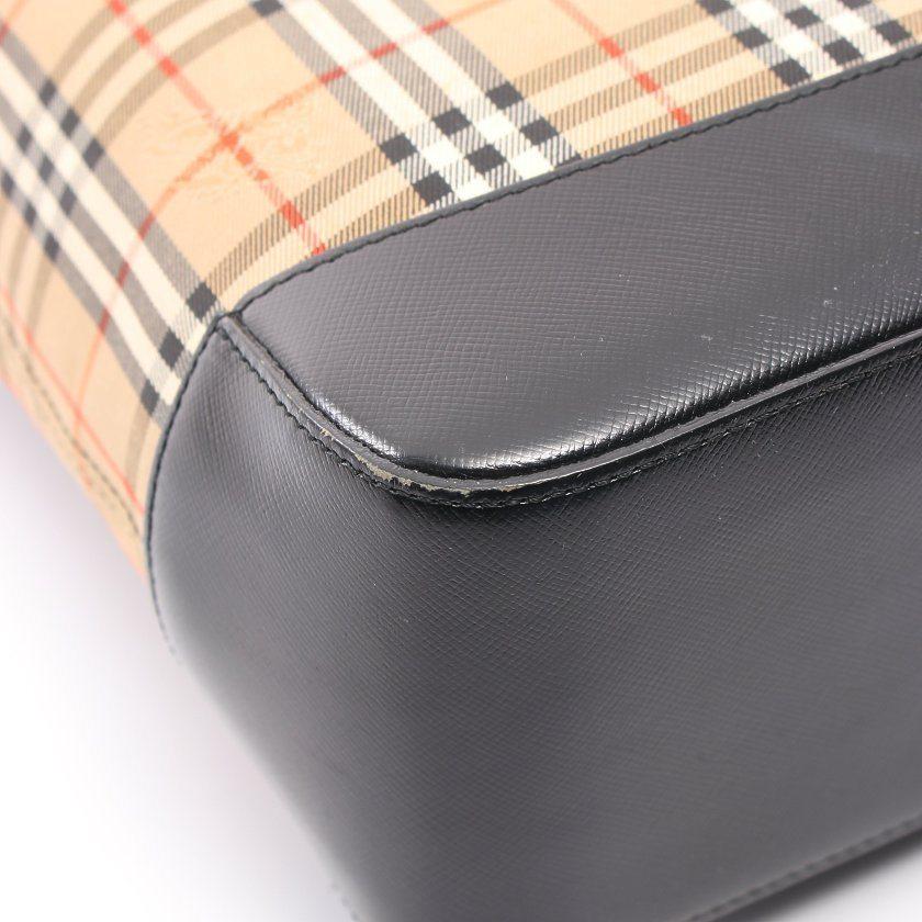 21新作 バーバリー Burberry ショルダーバッグ ヘイマーケットチェック キャンバス レザー ベージュ マルチカラー レディース 中古 在庫処分大特価 Karmagazine Net