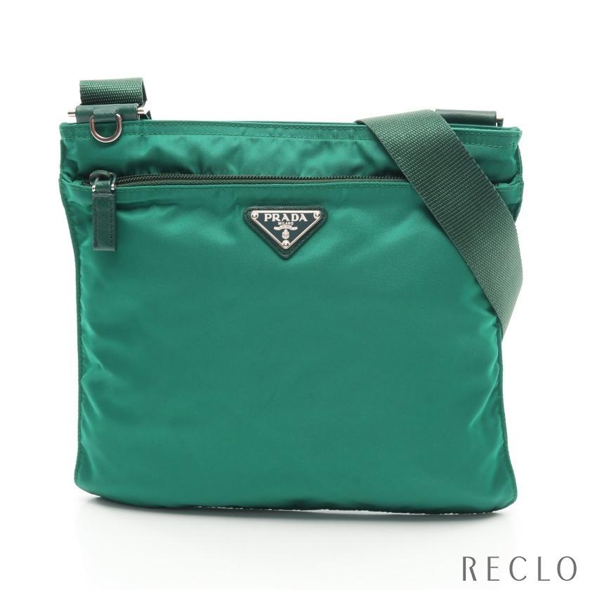 週間ランキング１位獲得 プラダ Prada Vela ショルダーバッグ ナイロン レザー グリーン 三角プレート 1bh978 レディース 中古 Recloヤフーショップ 通販 Yahoo ショッピング 数量限定 特売 Skylanceronline Com