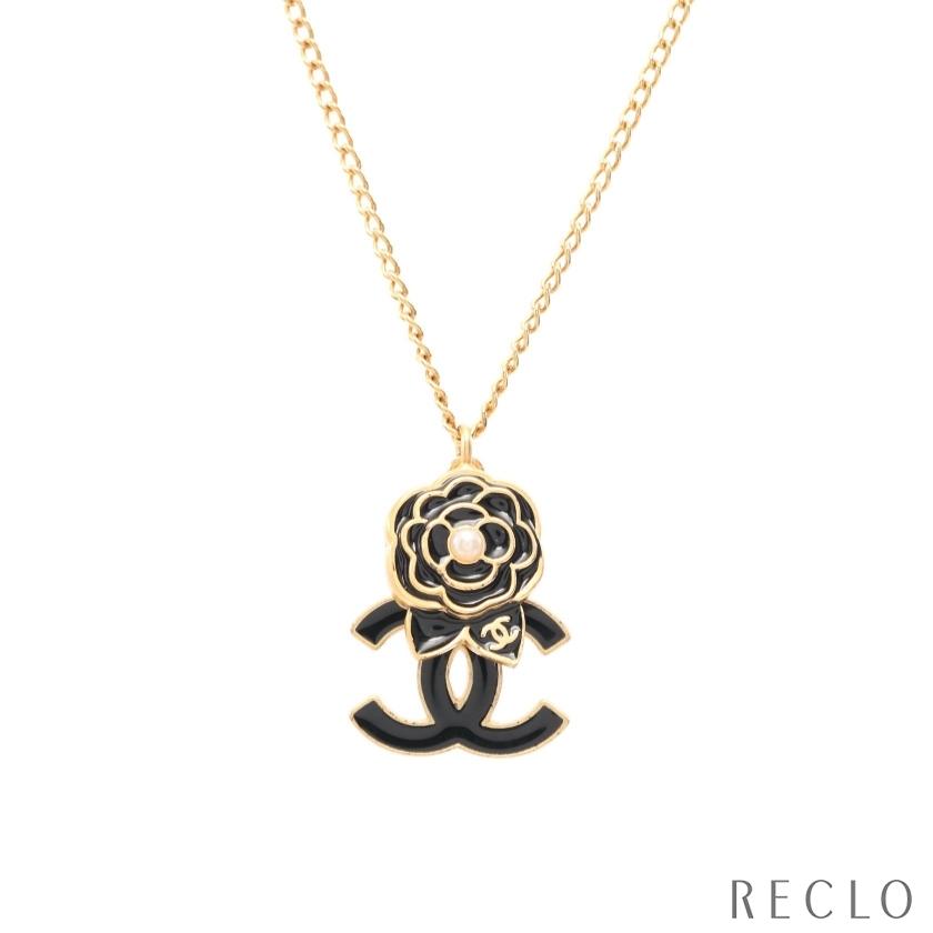 福袋セール ゴールド Gp ネックレス カメリア ココマーク Chanel シャネル ネックレス シャネル 正規品 送料無料 ブラック 中古 レディース 02a レディースアクセサリー