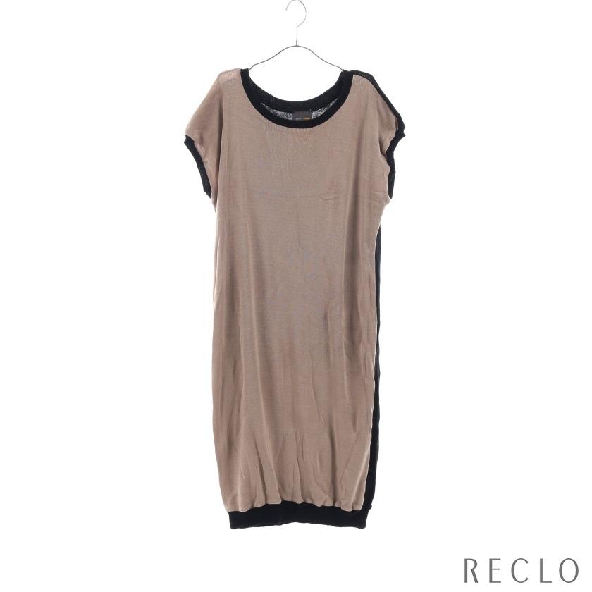 が大特価 コットン ニットワンピース Fendi フェンディ ワンピース フェンディ 正規品 送料無料 ベージュ 中古 レディース ネイビー ニット セーター