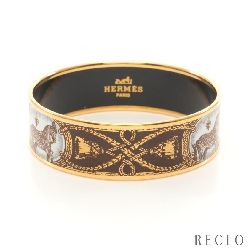 エルメス HERMES バングル 馬 GP ゴールド マルチカラー レディース ...