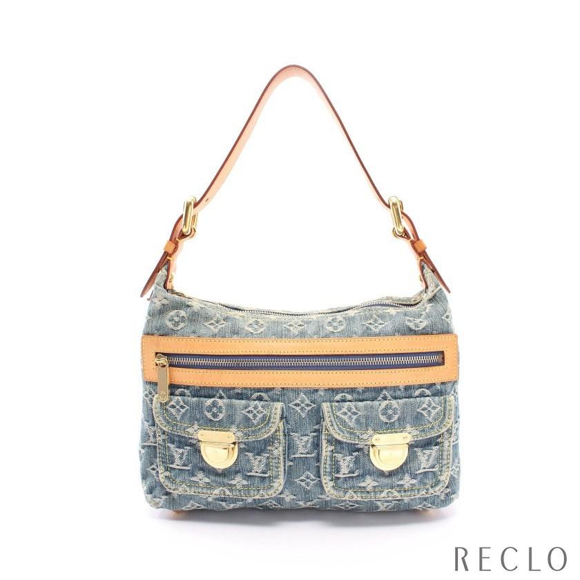ルイ Vuitton ヴィトン Louis Vuitton バギーpm モノグラムデニム ショルダーバッグ デニム バッグ 中古 ファッション M