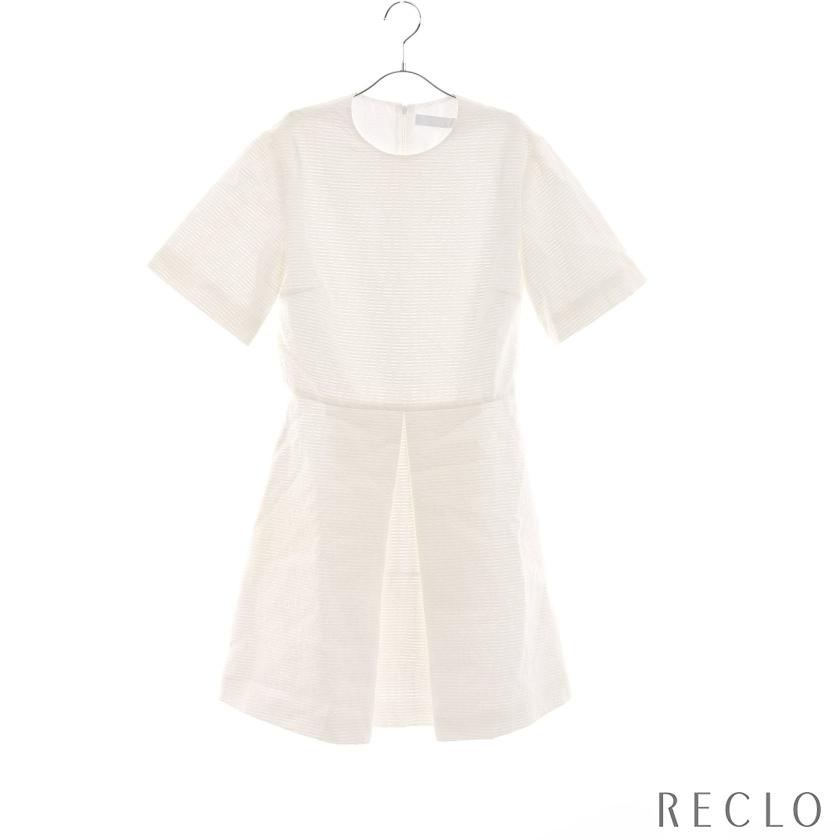 アディアム Adeam ワンピース 半袖 ホワイト フロントタック レディース 中古 Recloヤフーショップ 通販 Yahoo ショッピング