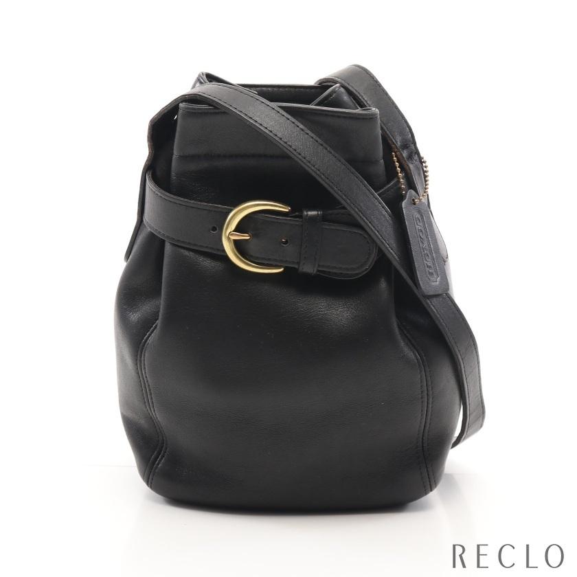 コーチ Coach ショルダーバッグ レザー バッグ ブラック ベルト レディース レディース レディースファッション 中古 4156 Reclo