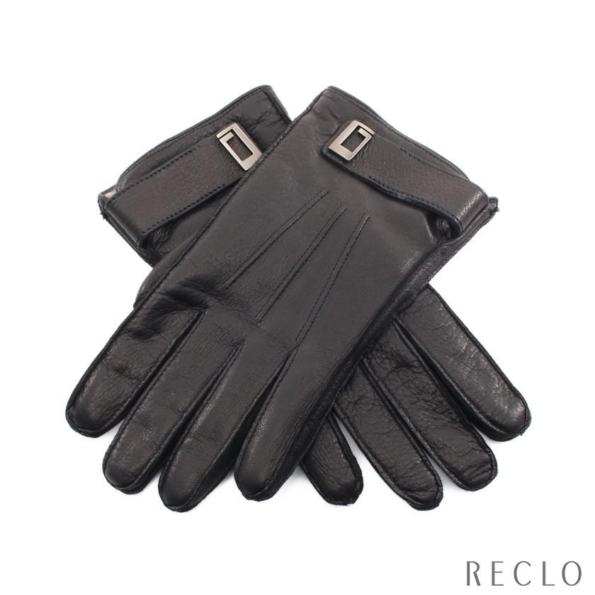 グッチ Gucci 手袋 グローブ レザー ブラック メンズ 中古 Recloヤフーショップ 通販 Yahoo ショッピング