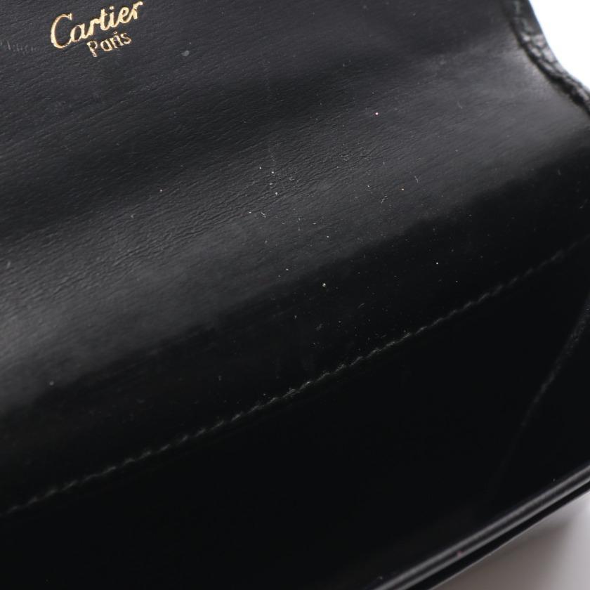 カルティエ Cartier パンテール カードケース レザー ブラック