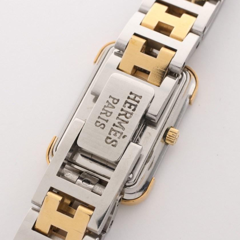 超ポイントアップ祭 HERMES エルメス クロアジュール 腕時計 シルバー