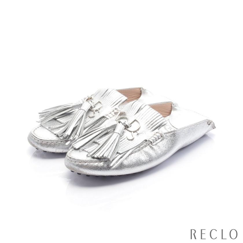 トッズ TOD'S バブーシュ ドライビングシューズ ローファー レザー