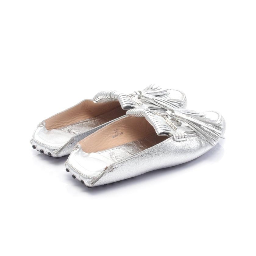 トッズ TOD'S バブーシュ ドライビングシューズ ローファー レザー