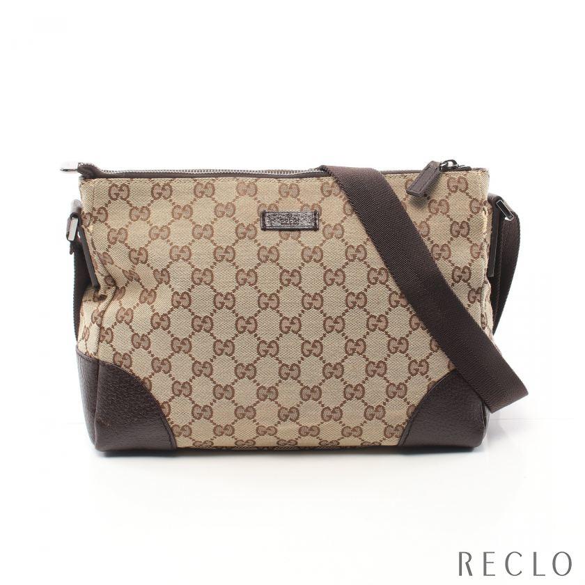 グッチ GUCCI GGキャンバス ショルダーバッグ キャンバス レザー