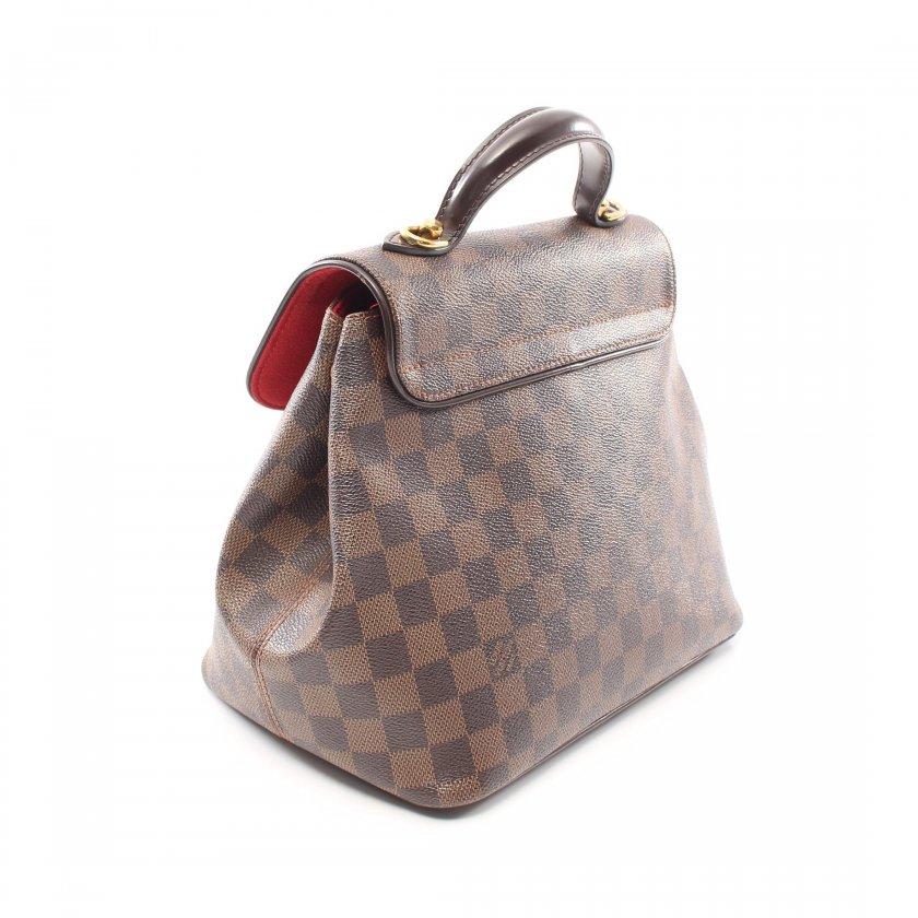 ルイ ヴィトン LOUIS VUITTON ベルガモPM ダミエエベヌ ハンドバッグ PVC レザー ブラウン 2WAY N41167