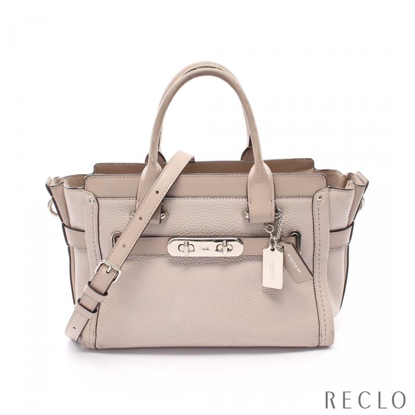 【未使用・最終値下げ】COACH コーチ　ブランド　レザー　ハンドバッグ　女性用　レディース　スワッガー27　ピンク　国内未色 未使用・最終値下げ】COACH コーチ ブランド レザー ハンドバッグ 女性