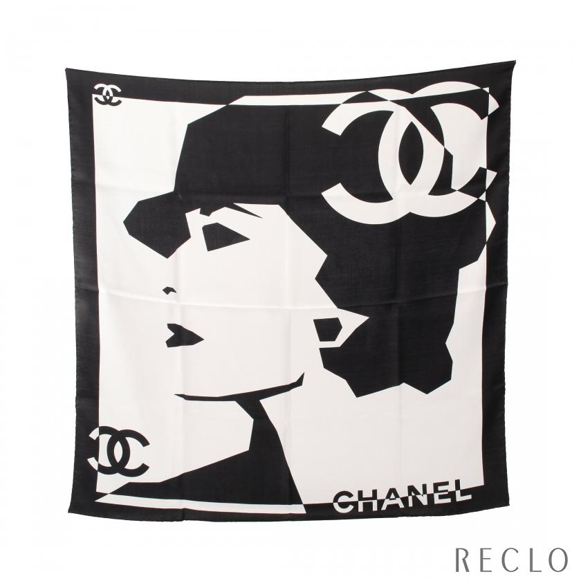 売れ筋商品 美品 CHANEL ココマーク バード 鳥 ひまわり 大判 シルク