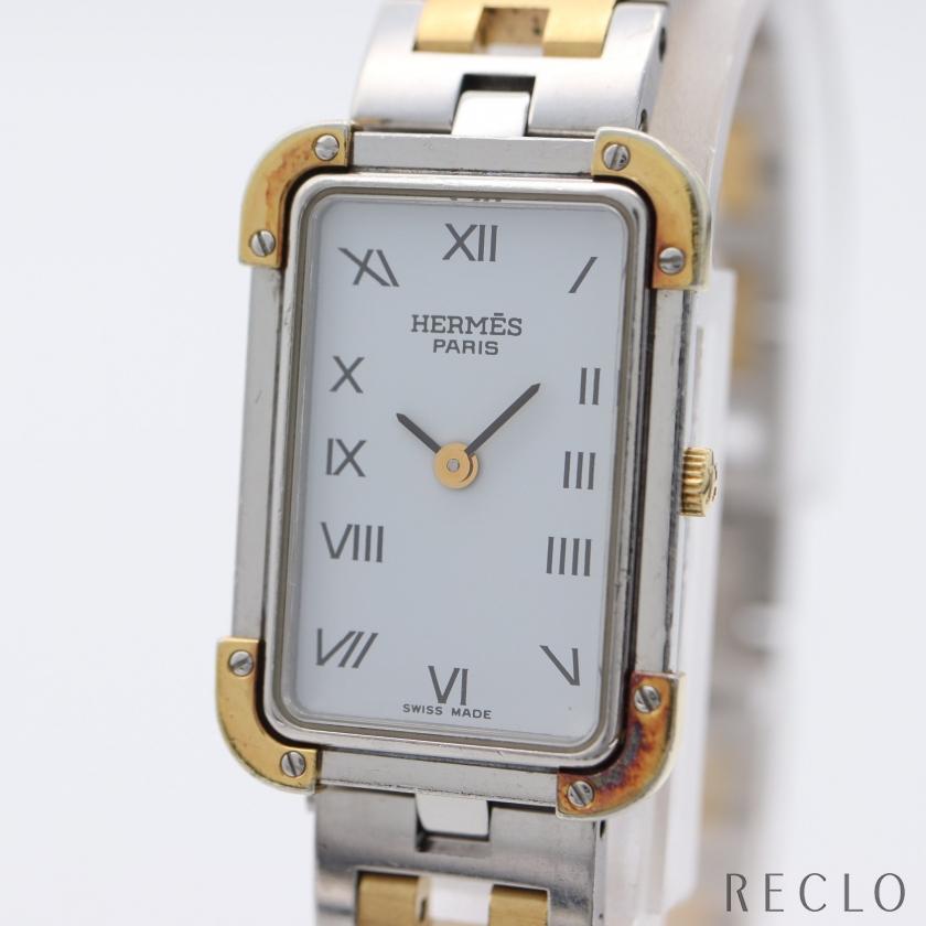 エルメス HERMES クロアジュール レディース 腕時計 クオーツ SS GP