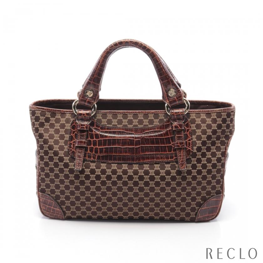 セリーヌ CELINE ブギーバッグ マカダム ハンドバッグ キャンバス