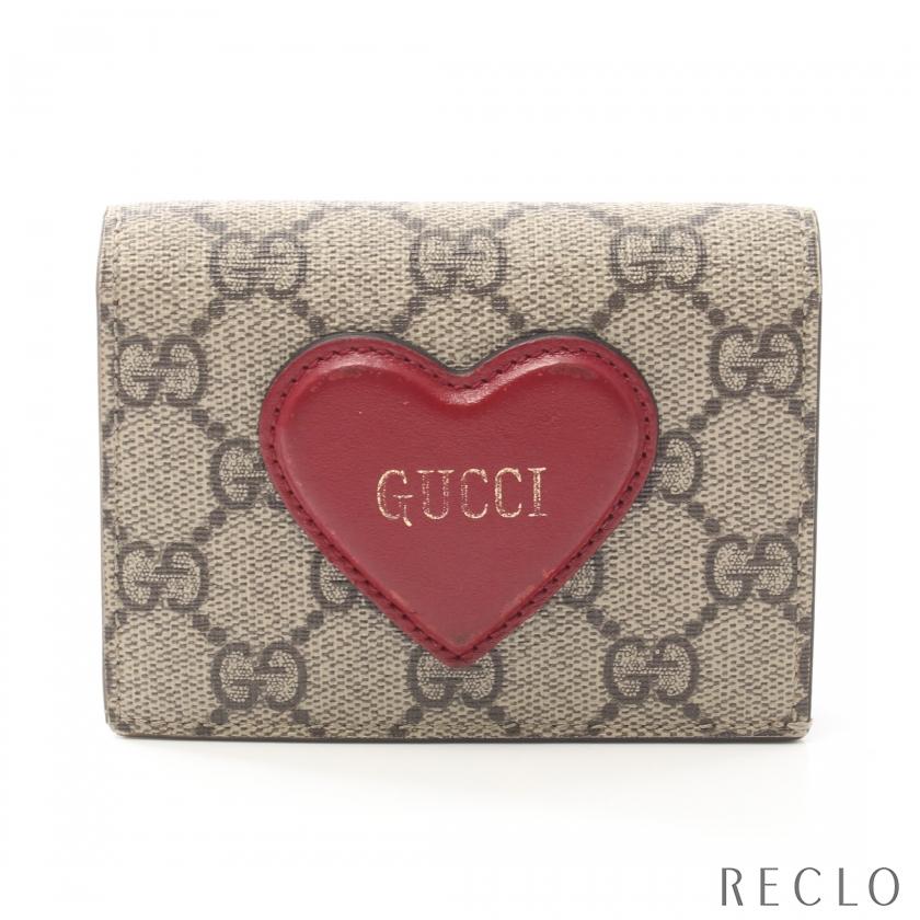 グッチ GUCCI ハート モチーフ付き カードケース ウォレット GG