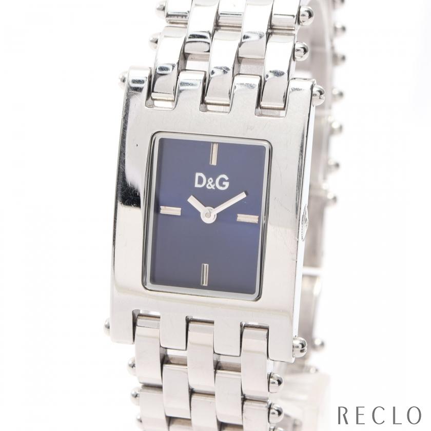 ディーアンドジー D&G レディース 腕時計 クオーツ SS シルバー