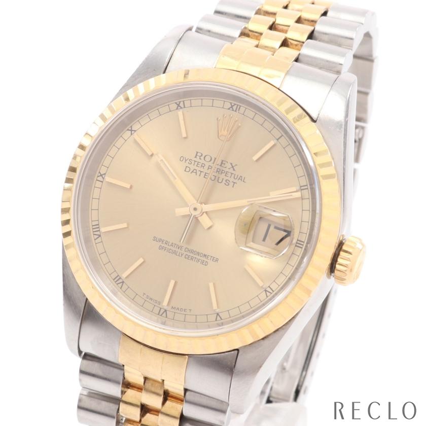 ロレックス ROLEX デイトジャスト メンズ 腕時計 自動巻き SS K18YG