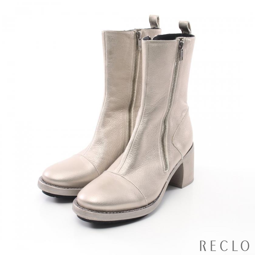 アンドゥムルメステール ANN DEMEULEMEESTER サイドジップ ブーツ 