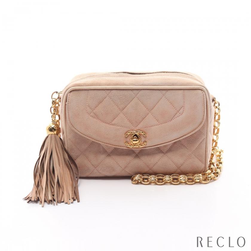 シャネル CHANEL マトラッセ チェーンショルダーバッグ スエード 