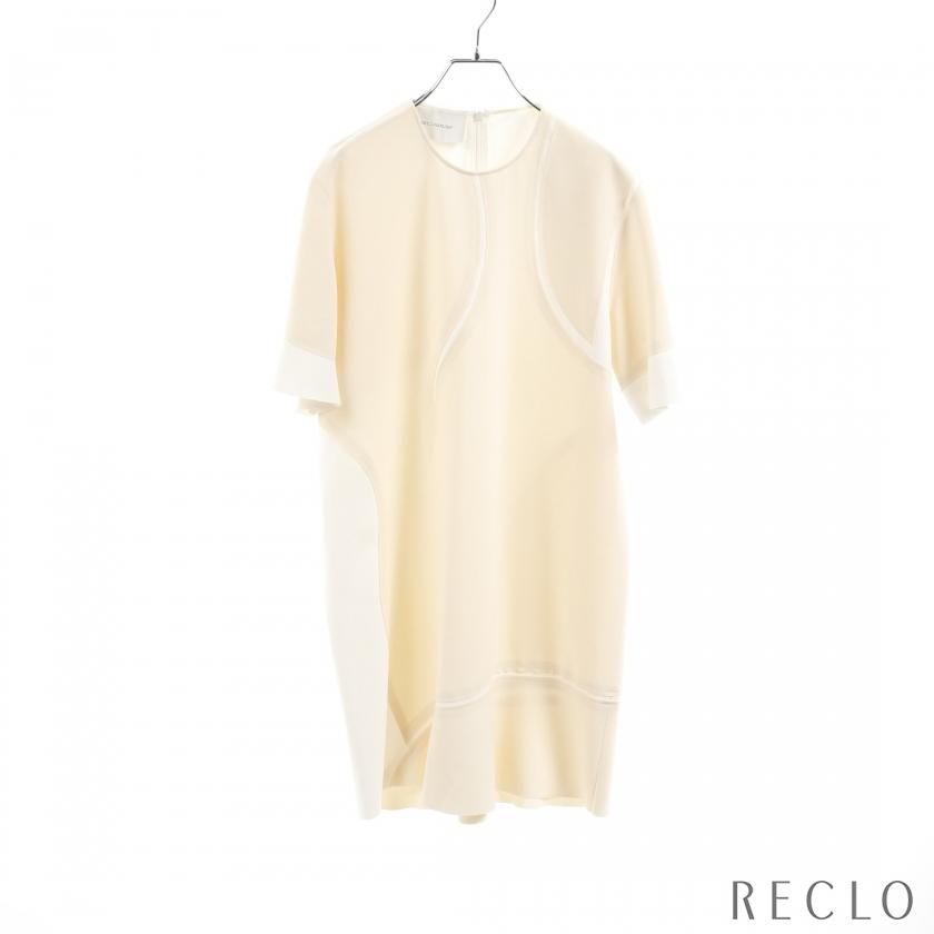 セドリックシャルリエ CEDRIC CHARLIER ワンピース 半袖 パッチワーク  