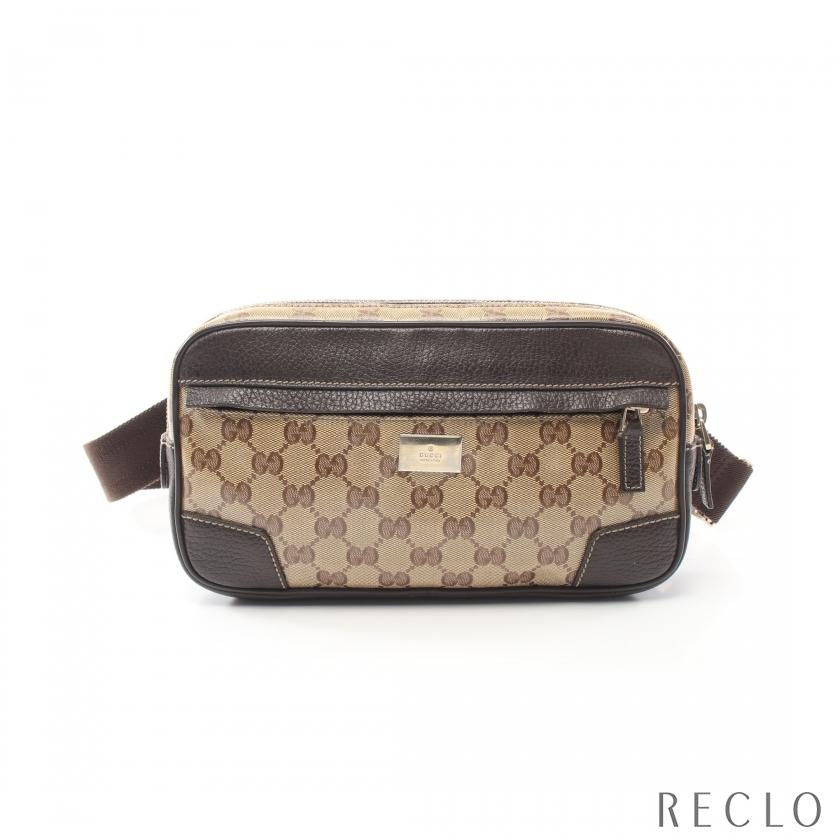 グッチ GUCCI GGクリスタル ボディバッグ ウエストバッグ コーティング 