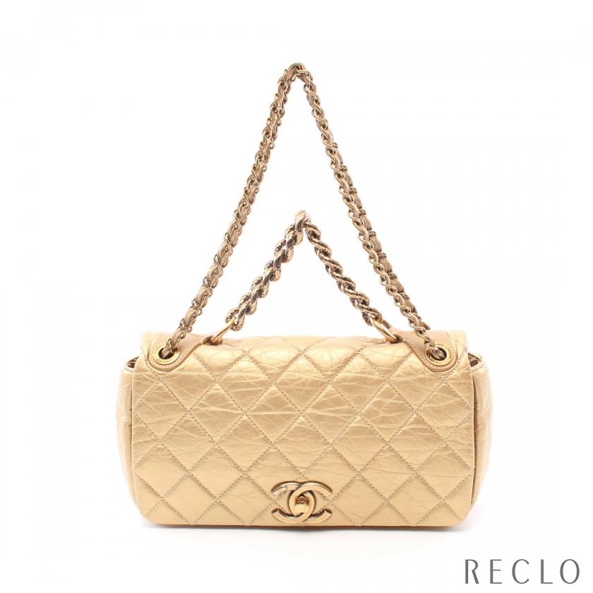 最終値下げCHANEL シャネルマトラッセバッグゴールドパリ本店 