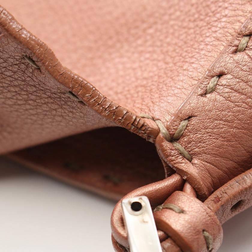 フェンディ FENDI マンマバケット セレリア ハンドバッグ レザー