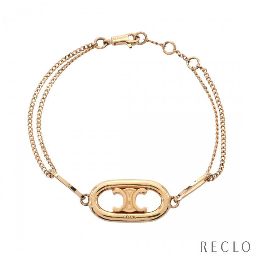 セリーヌ　トリオンフモチーフ　ブレスレット　付属品なし 存在感たっぷり♪【CELINE】ミニ トリオンフ ブレスレット (CELINE