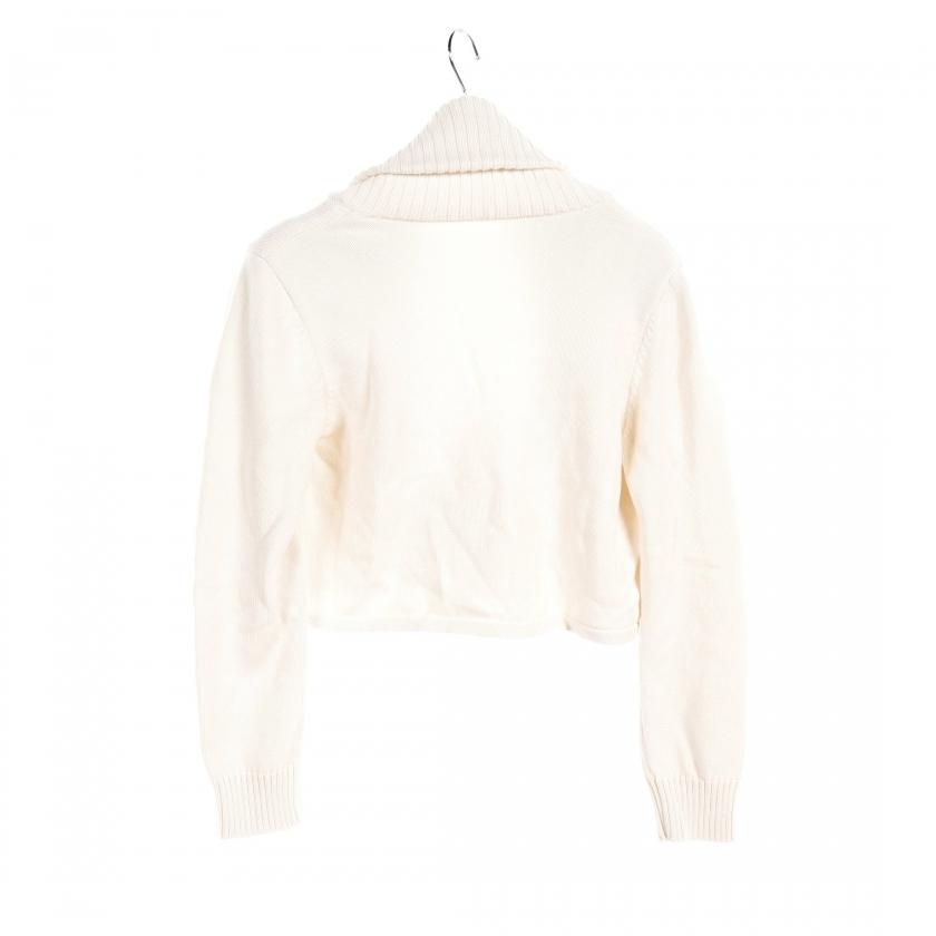 FOXEY Fサイズ オフホワイトカーディガン FOXEY フォクシー カーディガン コットン カシミヤ オフホワイト