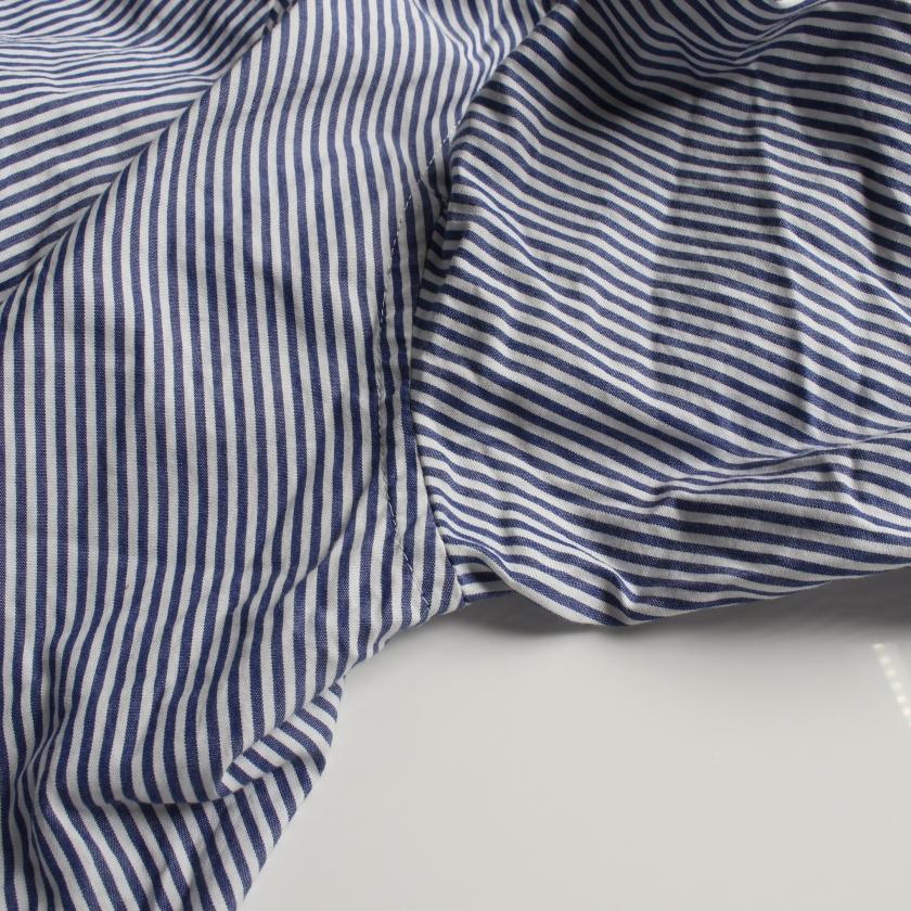 サカイラック sacai luck シャツ ストライプ コットン ホワイト ブルー 
