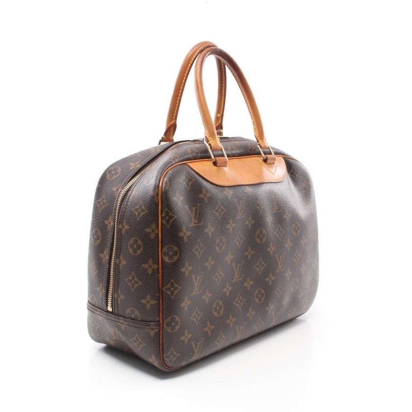 累計販売2万枚突破！ ルイヴィトン LOUIS VUITTON ドーヴィル ボーリングヴァニティ モノグラム ハンドバッグ PVC レザー ブラウン M47270 レディース 