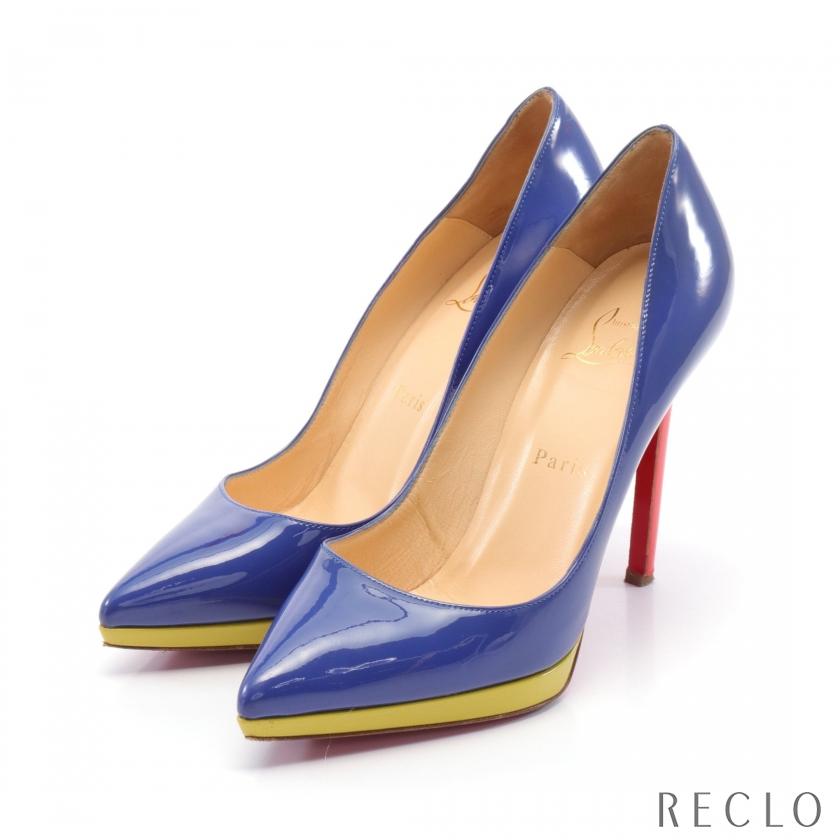 Christian Louboutin クリスチャンルブタン パンプス エナメルレザー 