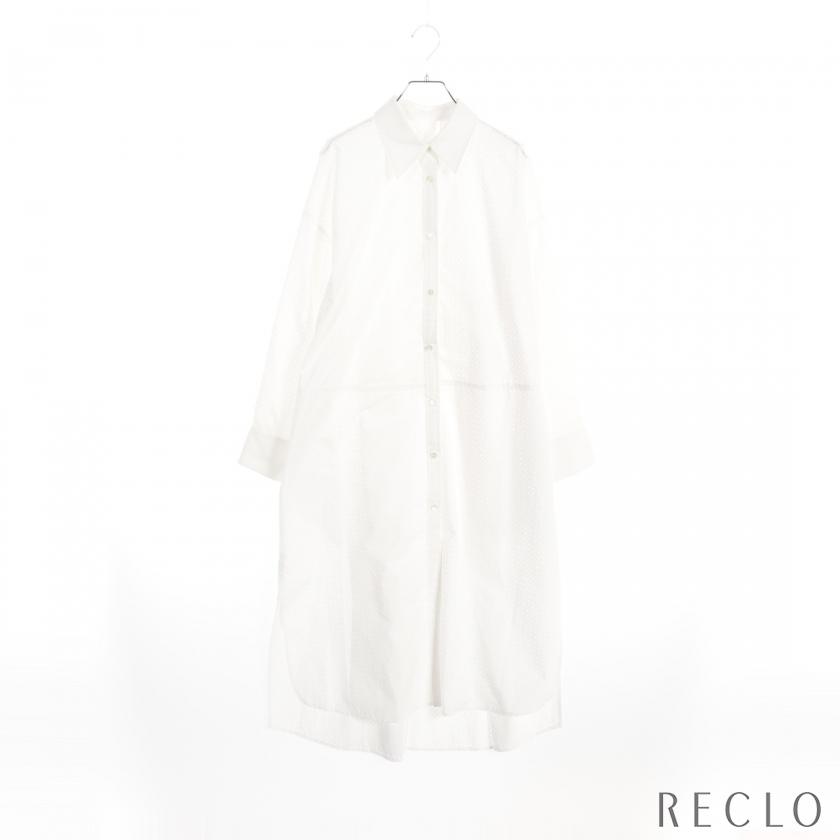 ルシェルブルー LE CIEL BLEU Perforated Shirt Dress シャツ 