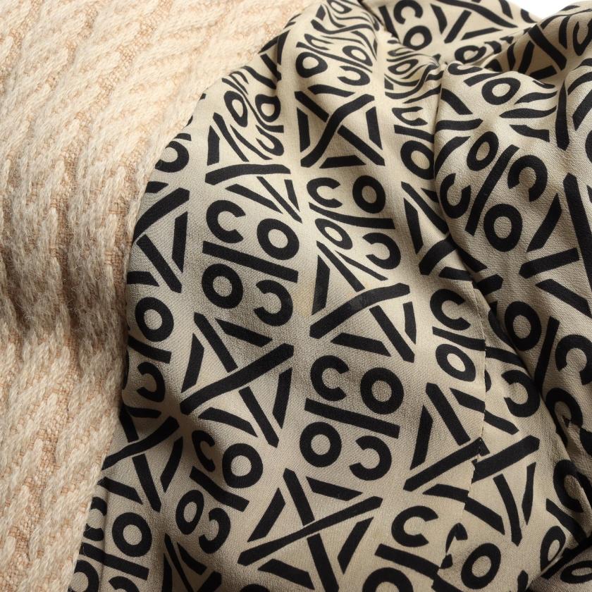 CHANEL シャネル ロングコート アルパカ ウール ベージュ 00A CHANEL シャネル ロングコート アルパカ ウール ベージュ 00A