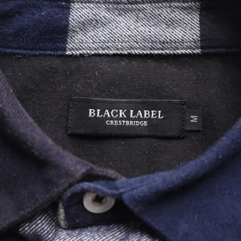 ブラックレーベルクレストブリッジ BLACK LABEL CRESTBRIDGE シャツ チェック コットン ネイビー マルチカラー メンズ 中古｜reclo-as-shopping｜03