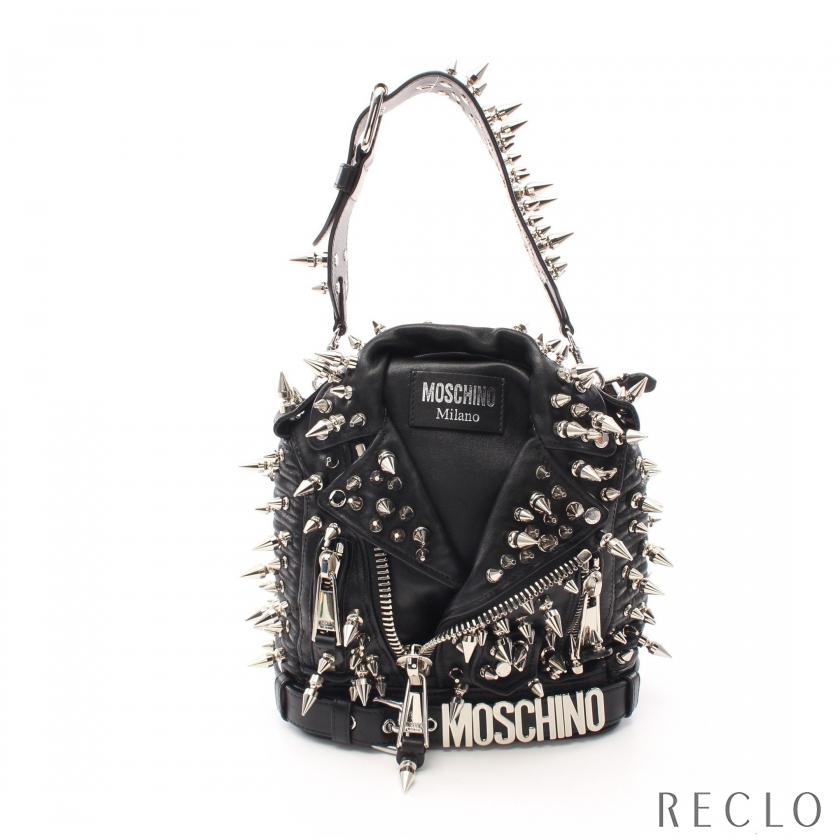 モスキーノ MOSCHINO ライダース バックパック リュックサック レザー 