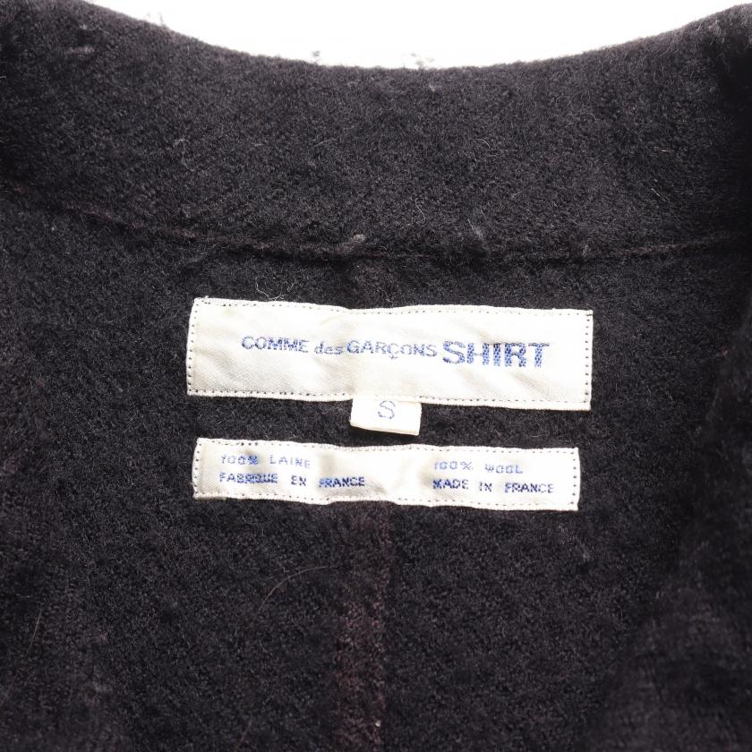 コムデギャルソンシャツ COMME des GARCONS SHIRT パッチワーク ジャケット ウール ブラック メンズ 中古｜reclo-as-shopping｜03