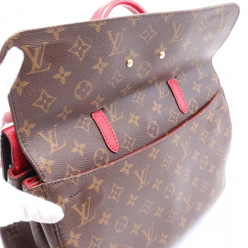 ルイヴィトン LOUIS VUITTON ヴィーナス モノグラム スリーズ ハンドバッグ PVC レザー ブラウン レッド 2WAY M41738 レディース 中古｜reclo-as-shopping｜09