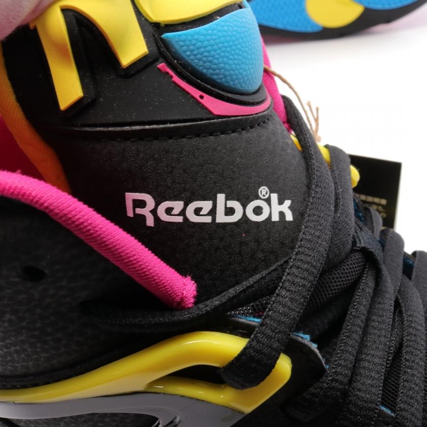 リーボック Reebok PUMP OMNI ZONE II ポンプ オムニ ゾーン ハイカットスニーカー レザー ブラック マルチカラー GY8069 メンズ 中古｜reclo-as-shopping｜05