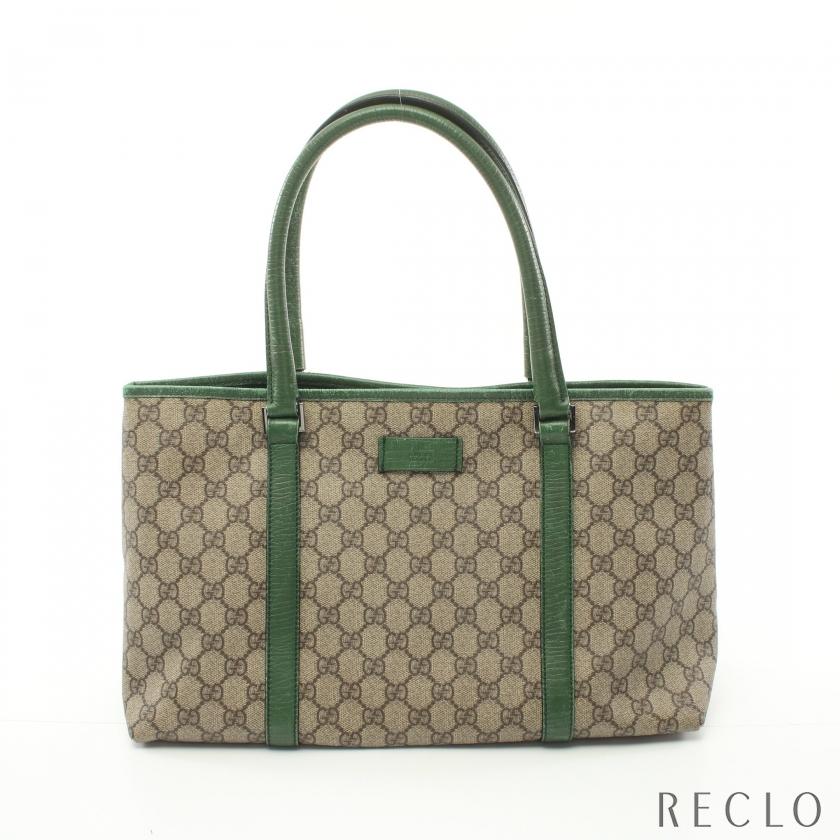 グッチ GUCCI GGスプリーム ハンドバッグ トートバッグ PVC レザー 