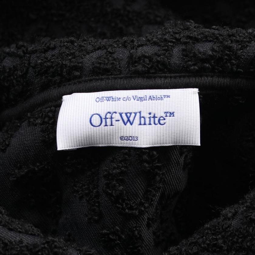 オフホワイト OFF-WHITE パーカー プルオーバーパーカー ロゴ ポリアミド ウール ブラック メンズ 中古｜reclo-as-shopping｜03