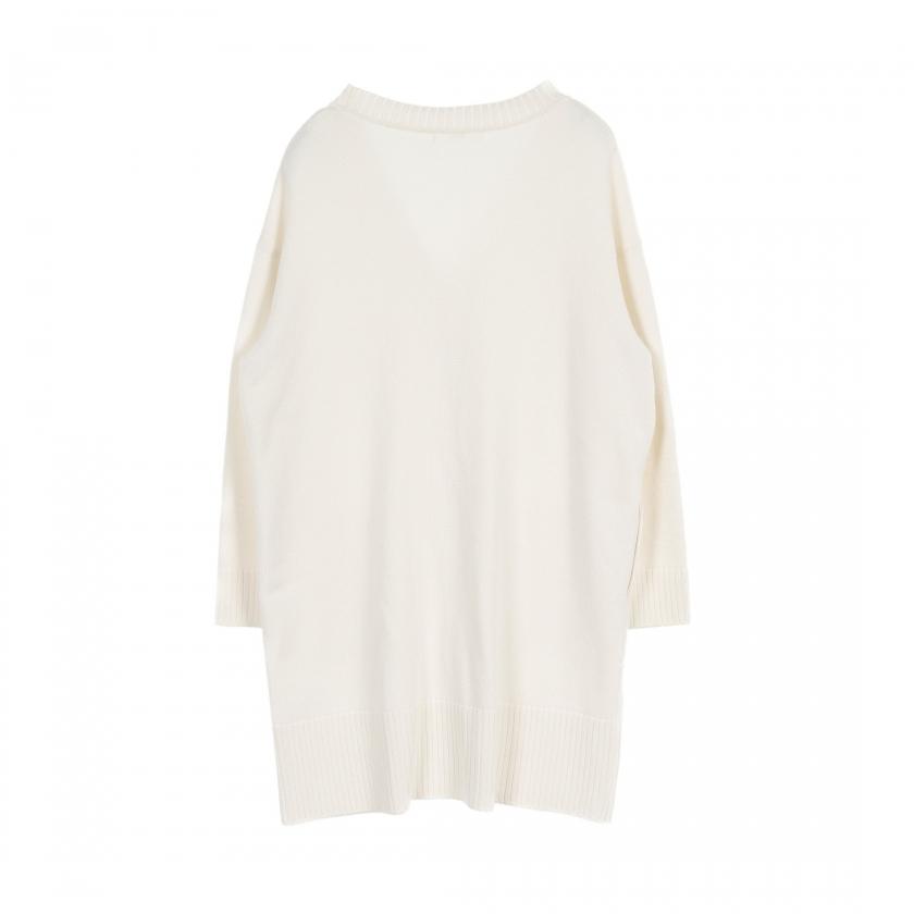 Rene ルネ オーバーサイズ カーディガン ロゴプレート コットン