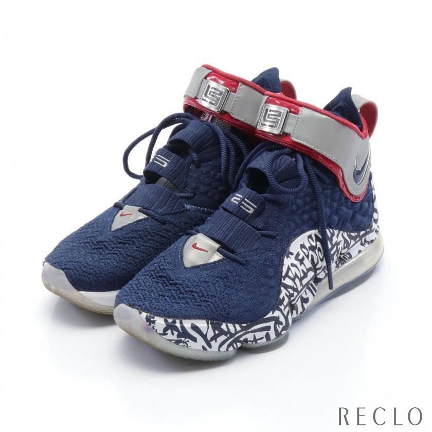 NIKE ナイキ LEBRON 17 ハイカットスニーカー ファブリック レザー