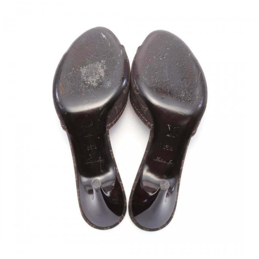 ルイヴィトン LOUIS VUITTON/モノグラムミニラン エベヌ ミュール ルイ・ヴィトン モノグラム・ミニ・ラン ソミュール エベヌ